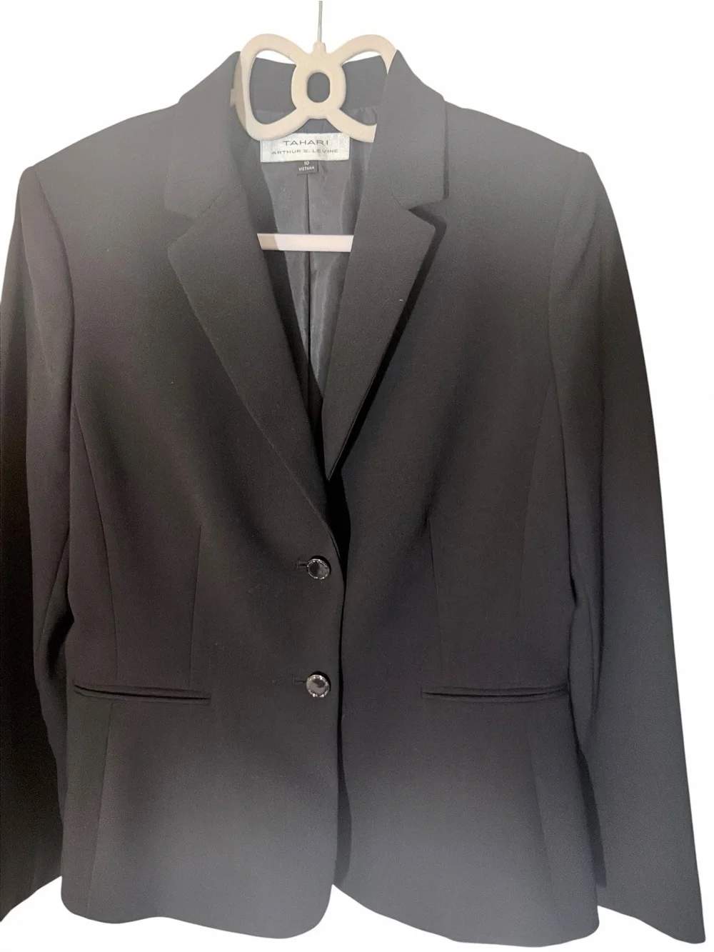 Macy's Tahari Arthur S. Levine Black Women's Blazer